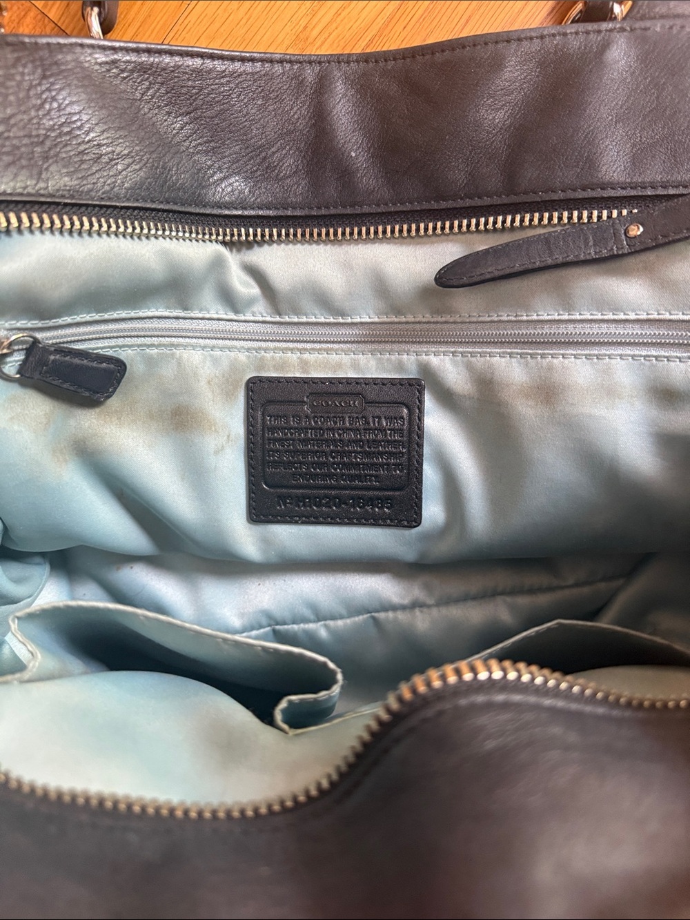 Coach Legacy Black Leather Tote - Picture 3 of 3